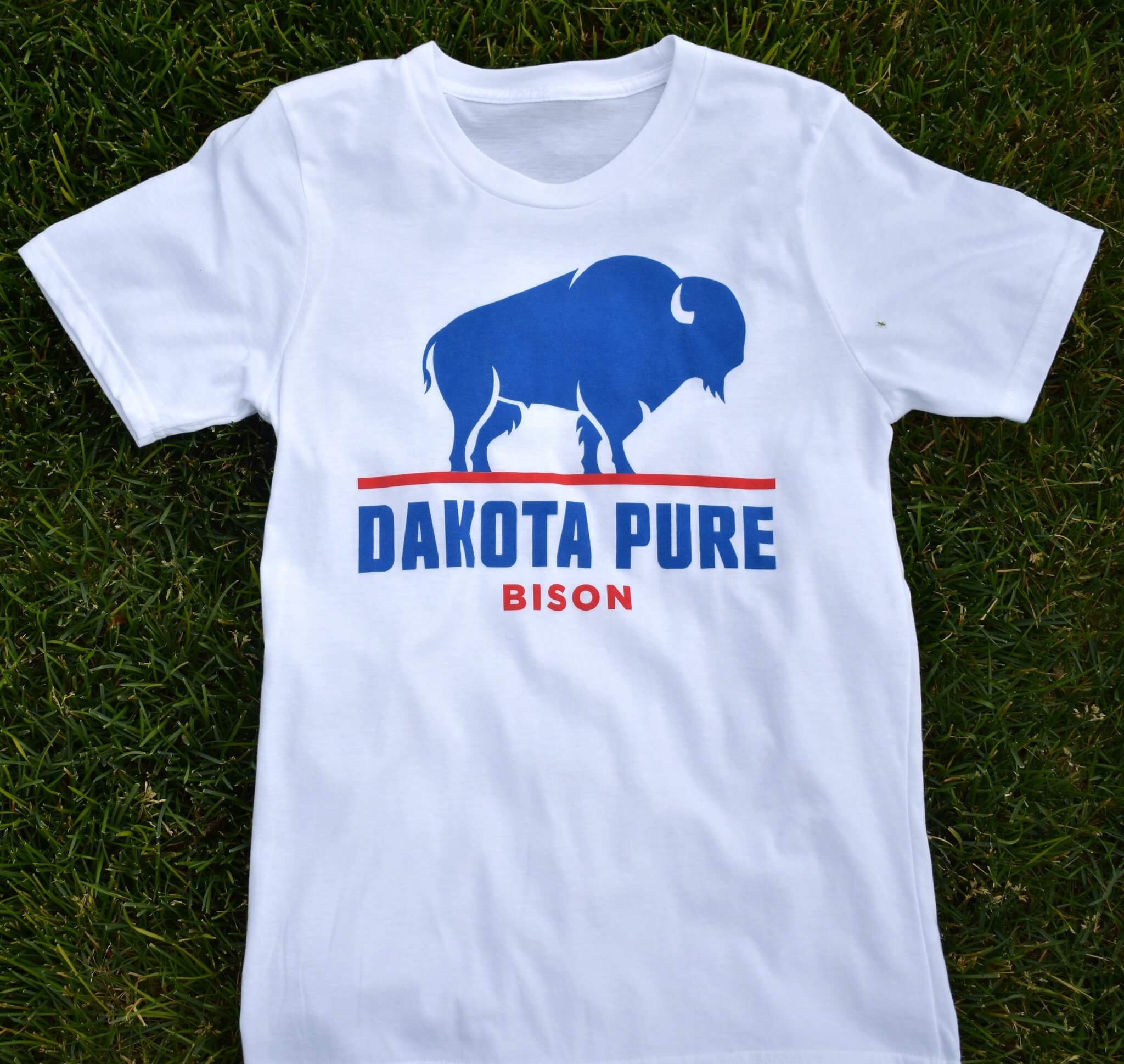 Ikke nok spild væk vært Dakota Pure Bison White Short Sleeve T-Shirt - Dakota Pure Bison